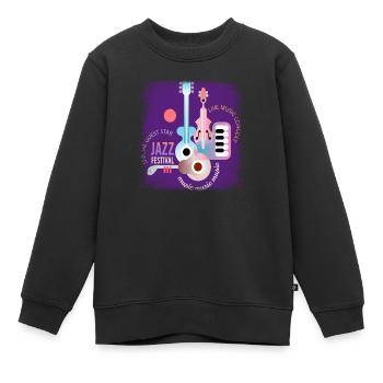 Musik Retro Heavy Metal Hard Rock Punk Vinyl Pop - Kinder Premium Organic Sweatshirt - Schwarz - Vorne - AI Model Kid Female (0cm)