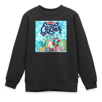 Joyeuses Fêtes. Noël. - Sweat Premium enfant bio - noir - Devant - AI Model Kid Female (0cm)