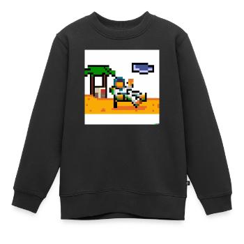 Astronaut - Kinder Premium Organic Sweatshirt - Schwarz - Vorne - AI Model Kid Female (0cm)