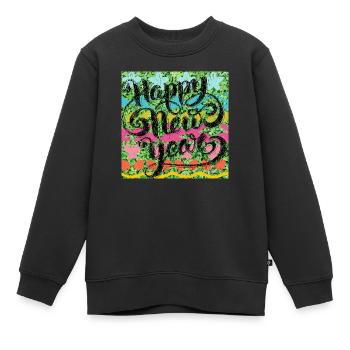 Bonne année ! - Sweat Premium enfant bio - noir - Devant - AI Model Kid Female (0cm)