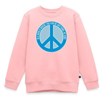 Vous pouvez être gentil - Sweat Premium enfant bio - rose - Devant - AI Model Kid Female (0cm)