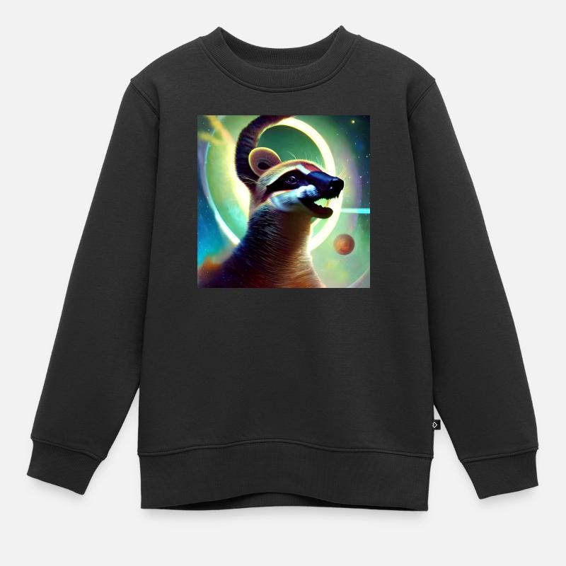 Coati - Sweat Premium enfant bio - noir