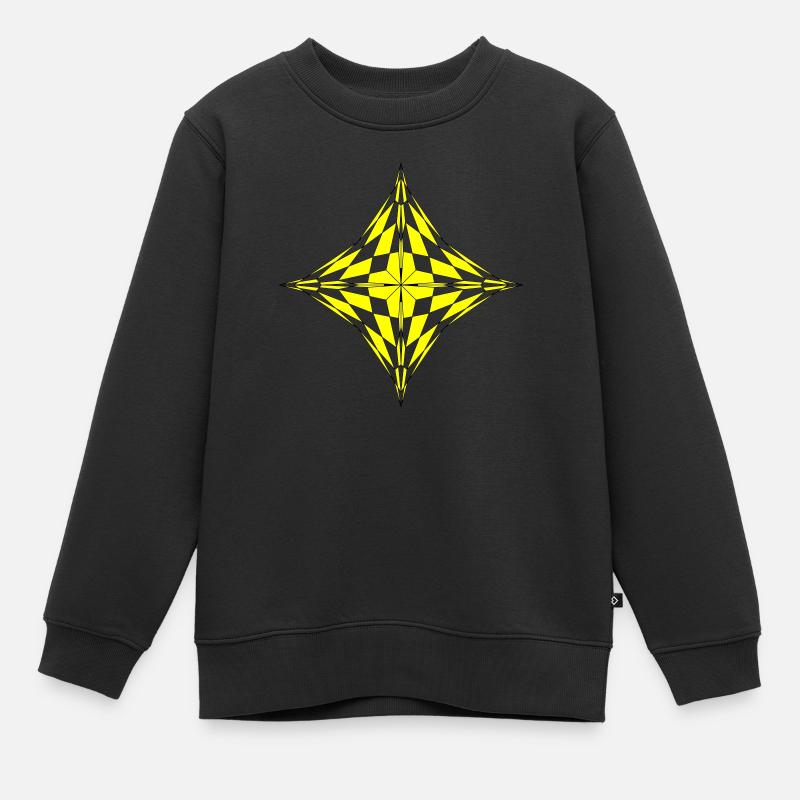 Star - Kids Premium Organic Sweatshirt - black
