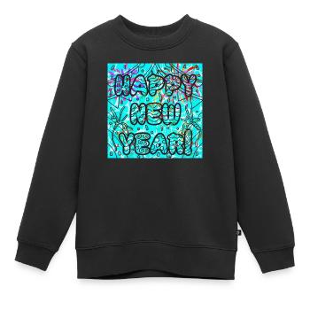 Bonne année ! - Sweat Premium enfant bio - noir - Devant - AI Model Kid Female (0cm)