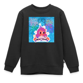 Bonne année ! - Sweat Premium enfant bio - noir - Devant - AI Model Kid Female (0cm)