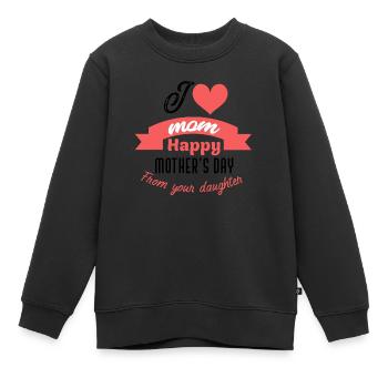 Mother's day - Kinder Premium Organic Sweatshirt - Schwarz - Vorne - AI Model Kid Female (0cm)