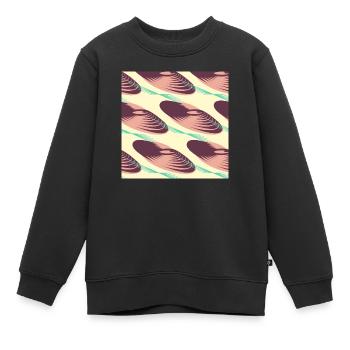 Formats graphiques - Sweat Premium enfant bio - noir - Devant - AI Model Kid Female (0cm)