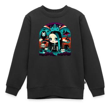 Schreckliche Villa - Kinder Premium Organic Sweatshirt - Schwarz - Vorne - AI Model Kid Female (0cm)
