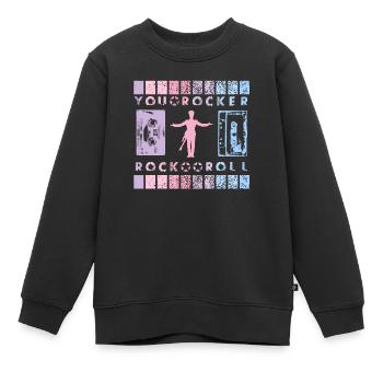 DU ROCKER-Frontmann - Kinder Premium Organic Sweatshirt - Schwarz - Vorne - AI Model Kid Female (0cm)