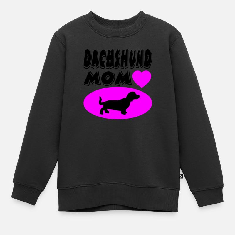 Dackel - Kinder Premium Organic Sweatshirt - Schwarz