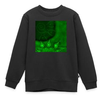 TAG DER GRÜNEN WIESE - Kinder Premium Organic Sweatshirt - Schwarz - Vorne - AI Model Kid Female (0cm)