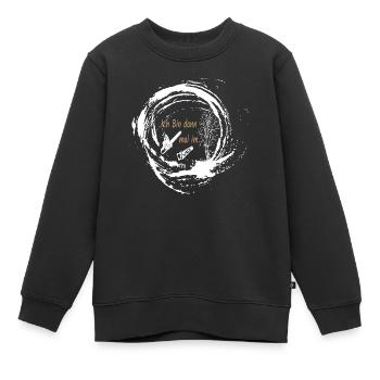 Je serai dans la forêt - Sweat Premium enfant bio - noir - Devant - AI Model Kid Female (0cm)