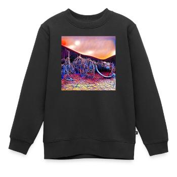 KAKADEN - Kinder Premium Organic Sweatshirt - Schwarz - Vorne - AI Model Kid Female (0cm)