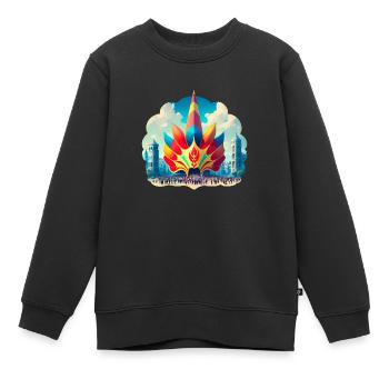 Karneval - Kinder Premium Organic Sweatshirt - Schwarz - Vorne - AI Model Kid Female (0cm)