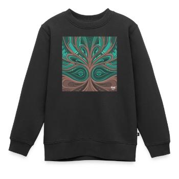 Rag X Flüssigkeit - Kinder Premium Organic Sweatshirt - Schwarz - Vorne - AI Model Kid Female (0cm)