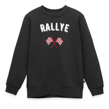 Rallye - Kinder Premium Organic Sweatshirt - Schwarz - Vorne - AI Model Kid Female (0cm)