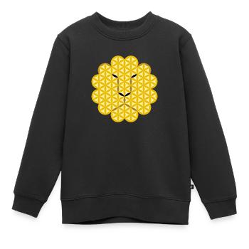 Löwe des Lebens - Alpha - Kinder Premium Organic Sweatshirt - Schwarz - Vorne - AI Model Kid Female (0cm)