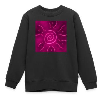 ROSA SONNE - Kinder Premium Organic Sweatshirt - Schwarz - Vorne - AI Model Kid Female (0cm)