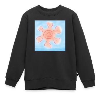 SONNE AM MEER - Kinder Premium Organic Sweatshirt - Schwarz - Vorne - AI Model Kid Female (0cm)