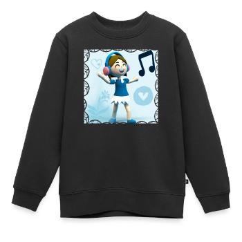 LUSTIGE MUSIK 02 - Kinder Premium Organic Sweatshirt - Schwarz - Vorne - AI Model Kid Female (0cm)