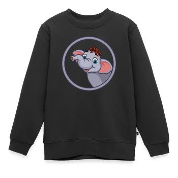 Safari Zoo Animal Safari Zoo - Sweat Premium enfant bio - noir - Devant - AI Model Kid Female (0cm)