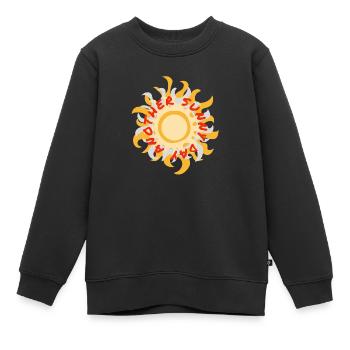 Une autre journée ensoleillée - Sweat Premium enfant bio - noir - Devant - AI Model Kid Female (0cm)