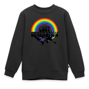 Last Generation - Letzte Generation - Kinder Premium Organic Sweatshirt - Schwarz - Vorne - AI Model Kid Female (0cm)