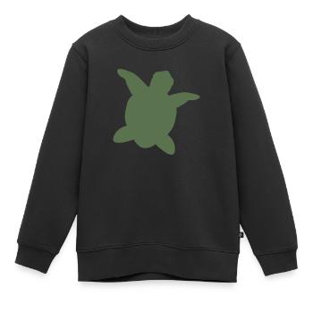 Schild Papa - Kinder Premium Organic Sweatshirt - Schwarz - Vorne - AI Model Kid Female (0cm)