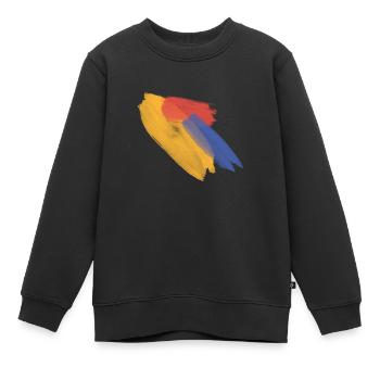 Regenbogen - Kinder Premium Organic Sweatshirt - Schwarz - Vorne - AI Model Kid Female (0cm)