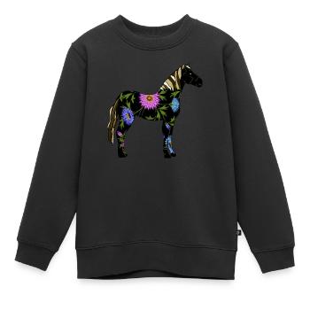 Bassin - Sweat Premium enfant bio - noir - Devant - AI Model Kid Female (0cm)