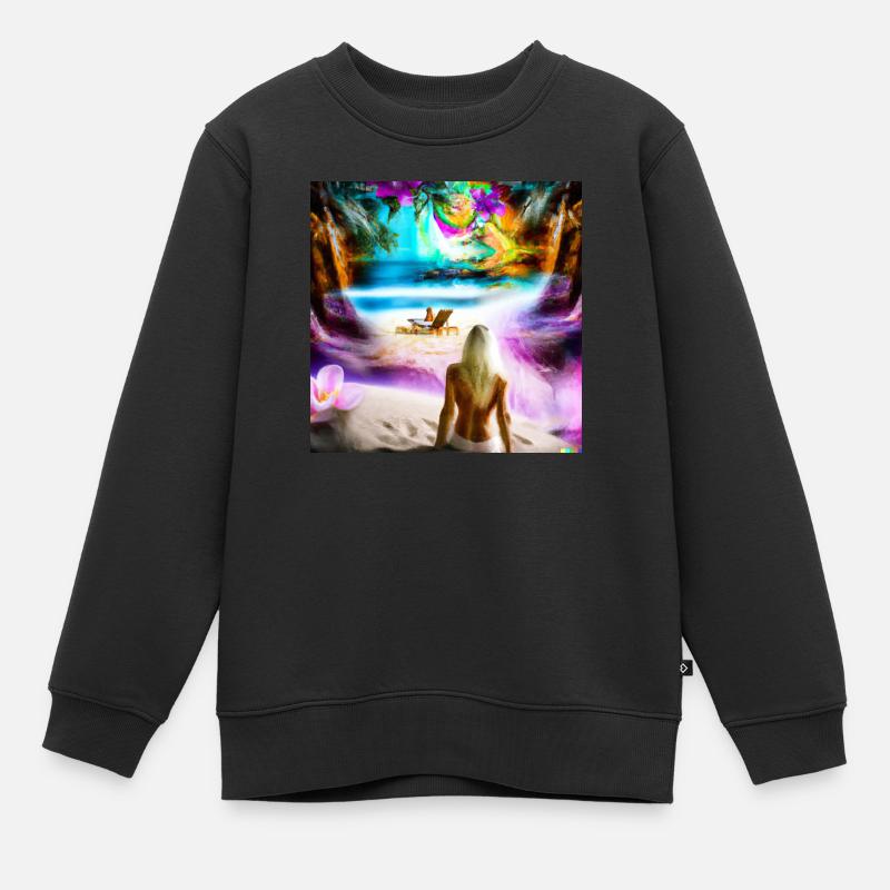 JD Star Artwork No.5 - Sweat Premium enfant bio - noir