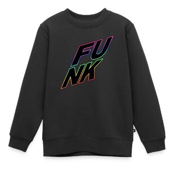 FUNK farbig - Kinder Premium Organic Sweatshirt - Schwarz - Vorne - AI Model Kid Female (0cm)