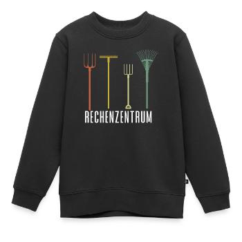 Rechenzentrum Lustiges Rechner Computer EDV Server - Kinder Premium Organic Sweatshirt - Schwarz - Vorne - AI Model Kid Female (0cm)