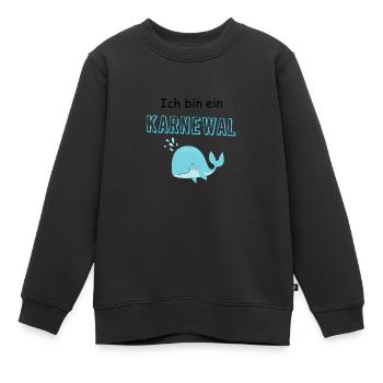 ich bin ein Karnewal - Kinder Premium Organic Sweatshirt - Schwarz - Vorne - AI Model Kid Female (0cm)