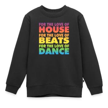 Für The Love Fade - Kinder Premium Organic Sweatshirt - Schwarz - Vorne - AI Model Kid Female (0cm)