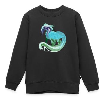 Fabelwesen - Kinder Premium Organic Sweatshirt - Schwarz - Vorne - AI Model Kid Female (0cm)