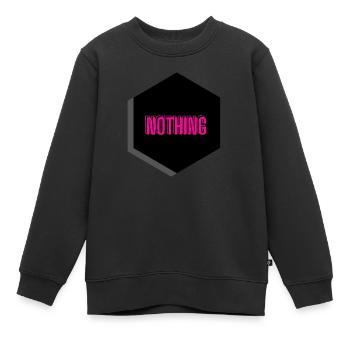 Rien - Sweat Premium enfant bio - noir - Devant - AI Model Kid Female (0cm)