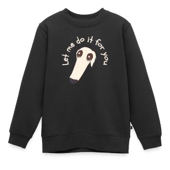Let me do it for you - Kids Premium Organic Sweatshirt - black - Front - AI Model Kid Female (0cm)