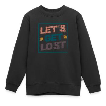 Perdons - Sweat Premium enfant bio - noir - Devant - AI Model Kid Female (0cm)