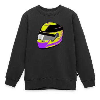 LH Formula Helmet - Kids Premium Organic Sweatshirt - black - Front - AI Model Kid Female (0cm)