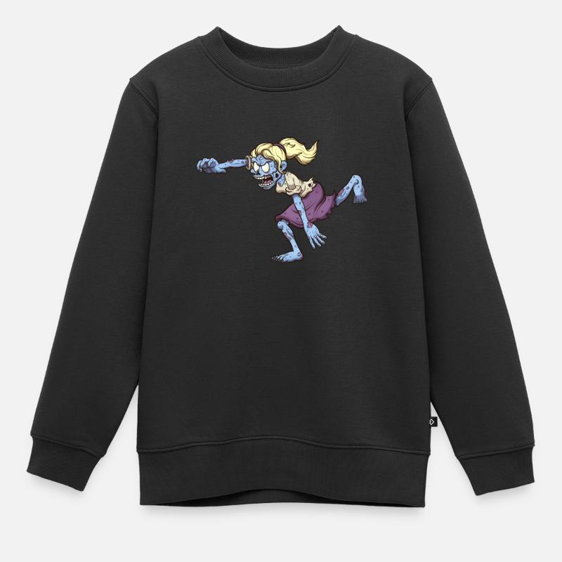 Exécuter Zombie - Sweat Premium enfant bio - noir