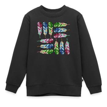 Pen - Kids Premium Organic Sweatshirt - black - Front - AI Model Kid Female (0cm)
