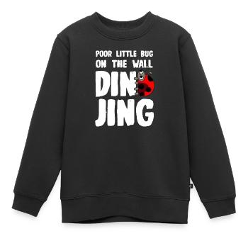 Poor little Bug weiss Bingo - Kinder Premium Organic Sweatshirt - Schwarz - Vorne - AI Model Kid Female (0cm)