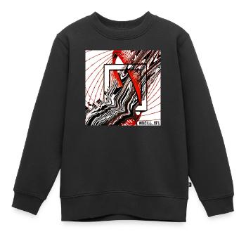 Frame flow - Kinder Premium Organic Sweatshirt - Schwarz - Vorne - AI Model Kid Female (0cm)