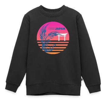 Phoenix Japan - Kinder Premium Organic Sweatshirt - Schwarz - Vorne - AI Model Kid Female (0cm)