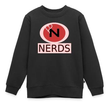 Liebe Nerds - Kinder Premium Organic Sweatshirt - Schwarz - Vorne - AI Model Kid Female (0cm)