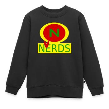 Liebe Nerds - Kinder Premium Organic Sweatshirt - Schwarz - Vorne - AI Model Kid Female (0cm)