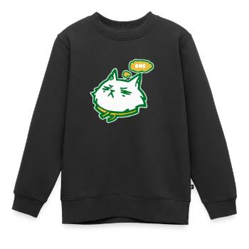 Die OMG-Katze - Kinder Premium Organic Sweatshirt - Schwarz - Vorne - AI Model Kid Female (0cm)