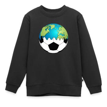 sport - Kinder Premium Organic Sweatshirt - Schwarz - Vorne - AI Model Kid Female (0cm)