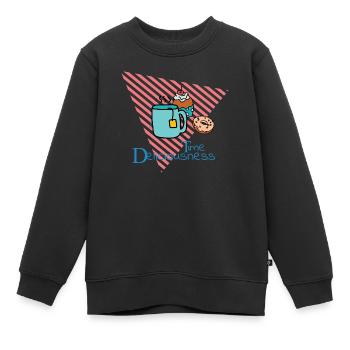 Köstlichkeiten Zeit - Kinder Premium Organic Sweatshirt - Schwarz - Vorne - AI Model Kid Female (0cm)